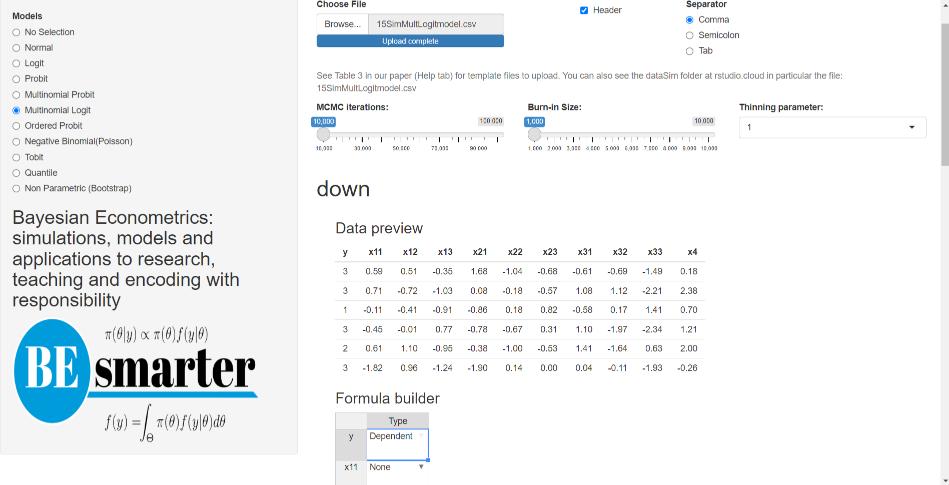 Univariate models: Multinomial.